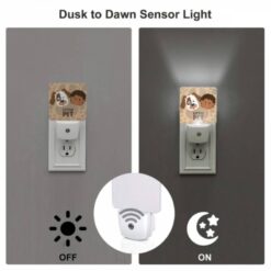 Night Light, A Cartoon Of A Dog And A Black Child With The Words "Little Pet" Written Underneath Them. -Acrylic Night Light Shop 727b78b8021f1f4aec0df29f0d4428e7f3d3cdcf