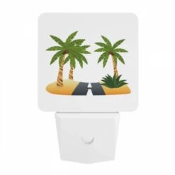 Night Light, A Road Is Shown Between Two Palm Trees. -Acrylic Night Light Shop 729aabc730b92d7b020dae4932d5ab4459294174
