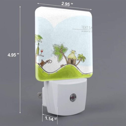 Night Light, A Cartoon Of A Hill With A Palm Tree And A Bottle Of Wine. -Acrylic Night Light Shop 72ed3c4e715d2cdd91c37a3d0169fef051887033