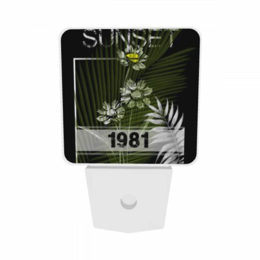 Night Light Set Of 2, A Picture Of A Sunset With A Palm Tree In The Foreground. -Acrylic Night Light Shop 730ba3d03327bf4c14148990a3144ab5ee33383d