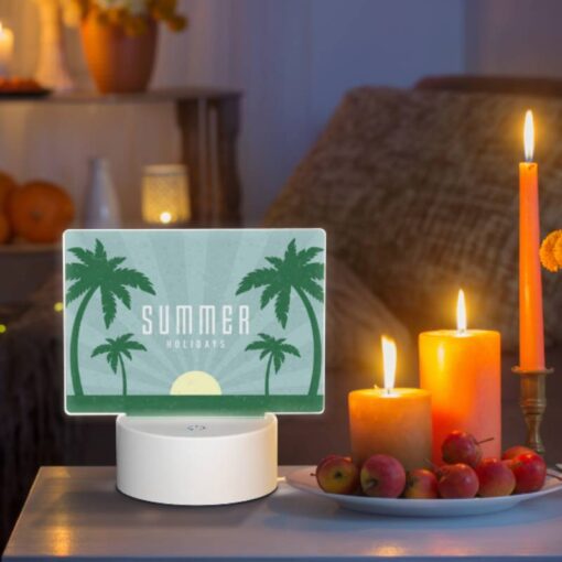 Rectangular Acrylic Night Light, A Poster Advertising Summer Holidays. -Acrylic Night Light Shop 732c7ff6209d389693488e27583cc528a38c93b0