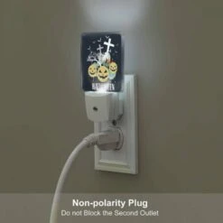 Night Light Set Of 2, A Black And White Image Of Halloween Decorations. 4 Night Light Set Of 2, A Black And White Image Of Halloween Decorations. -Acrylic Night Light Shop 7334383fdf6c987eecb15a92fe74c8de577a1b00