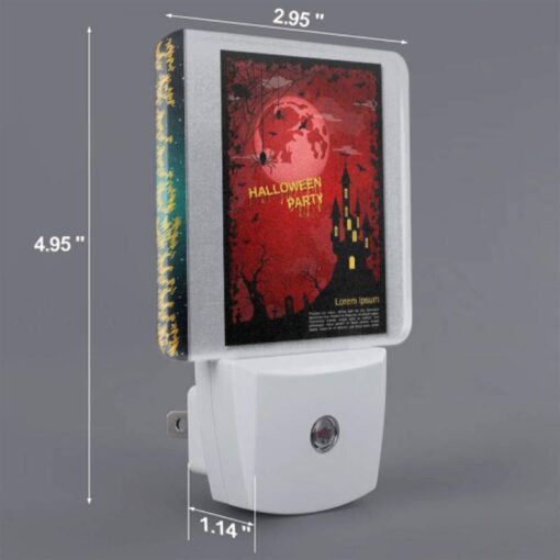 Night Light Set Of 2, A Poster With A Castle And A Spider Web On It. -Acrylic Night Light Shop 74409d809ad3926b9219353bfa3eaf4d8984deb8