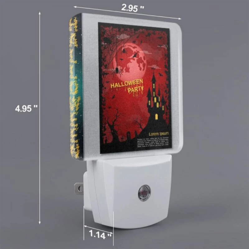 Night Light Set of 2, A poster with a castle and a spider web on it. Night Light Set Of 2, A Poster With A Castle And A Spider Web On It. -Acrylic Night Light Shop 74409d809ad3926b9219353bfa3eaf4d8984deb8