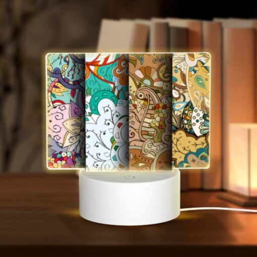 Rectangular Acrylic Night Light, Four Different Colored Designs Of A Dragon. -Acrylic Night Light Shop 746ad8272dfa20a4fcd6bfa5dc7518dddd9f05dd