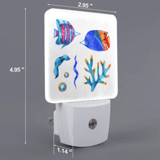 Night Light, A Colorful Fish And A Blue Fish Are Shown Together. -Acrylic Night Light Shop 74deb837a52e15ccbce78a9ff168ff60948915cd