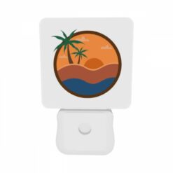 Night Light Set Of 2, A Sunset Scene With A Beach And Palm Trees. -Acrylic Night Light Shop 74e6556b77b0b57ff4a7507264fd5dd69039fb38