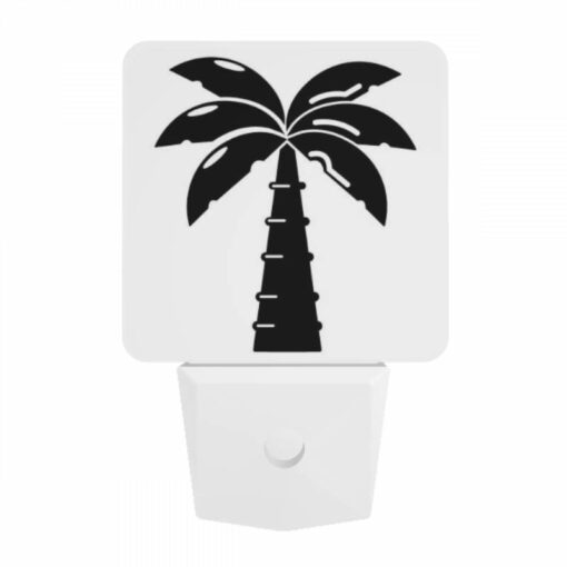 Night Light, A Black And White Image Of A Palm Tree. -Acrylic Night Light Shop 75ecfbd2e90da9506736d3dfc2f7297757723f94