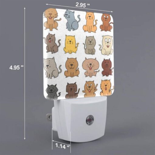 Night Light, A Collection Of Different Colored Cats. -Acrylic Night Light Shop 76100e44996548e0053952fb71d48a3e937fe6e9