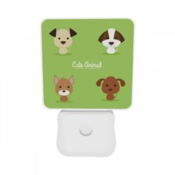 Night Light Set Of 2, Four Different Colored Dogs Are Shown In A Row. -Acrylic Night Light Shop 761179cdd6803f84be315e61be6c172b2691af1d