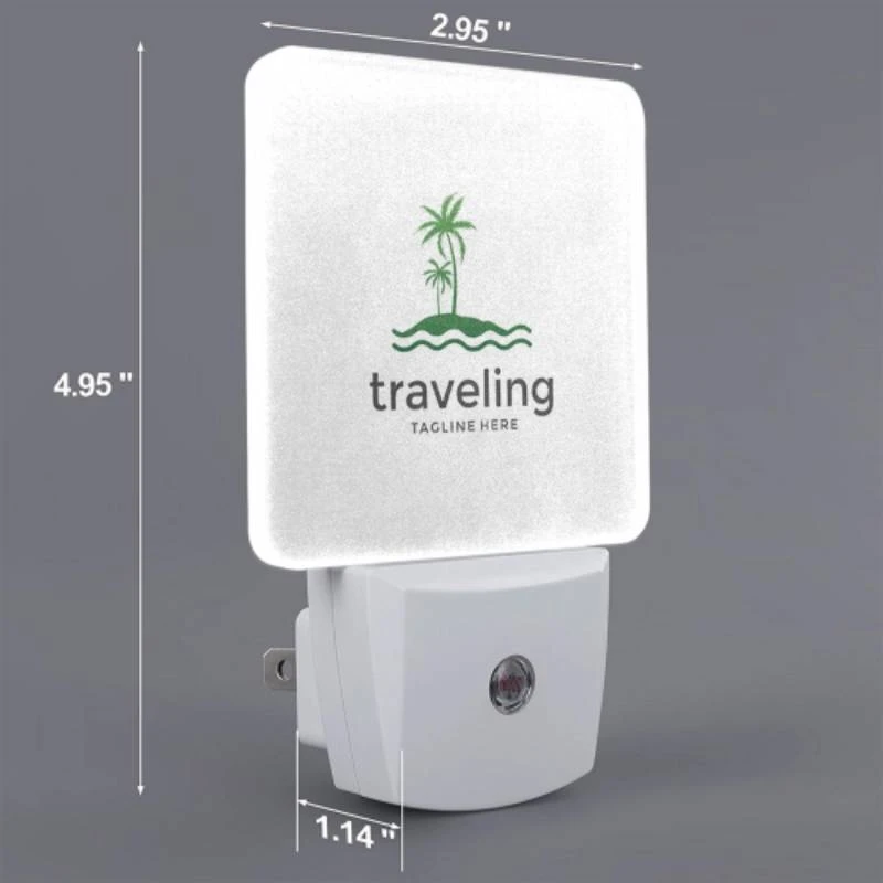 Night Light Set of 2, A logo for traveling with a palm tree in the background. Night Light Set Of 2, A Logo For Traveling With A Palm Tree In The Background. -Acrylic Night Light Shop 762ce29448433b0930fb0d4448619c2bc46b152a