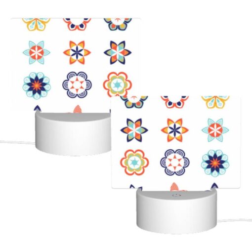 Rectangular Acrylic Night Light, A Collection Of Colorful Flower Designs. -Acrylic Night Light Shop 770b06507ea7d135c1b535791c129d2e89500a3f