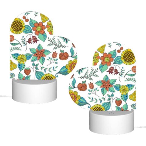 Love Acrylic Night Light, A Colorful Flower Pattern With Yellow -Acrylic Night Light Shop 77d982230f84336e24cf0d0876187bc78e12862e