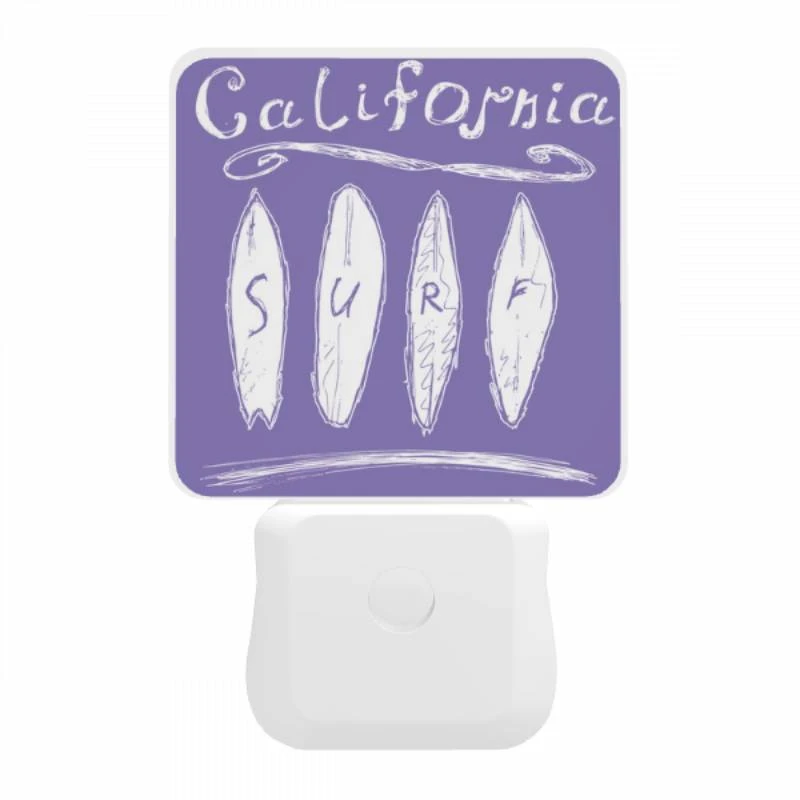 Night Light, A purple drawing of a surfboard with the word surf on it. Night Light, A Purple Drawing Of A Surfboard With The Word Surf On It. -Acrylic Night Light Shop 77e5de9739feb1e3b63e350e7a102918483e0de9