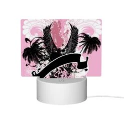 Rectangular Acrylic Night Light, A Pink And Black Image Of A Bird With A Letter "U" On It. 9 Rectangular Acrylic Night Light, A Pink And Black Image Of A Bird With A Letter "U" On It. -Acrylic Night Light Shop 782d9347f75d8b8692d0af694f30957a88dd4c2a