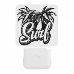 Night Light, A Logo For Surfing With A House And Palm Trees. -Acrylic Night Light Shop 79991d89f66561be4278dde478252c9508fbb57e