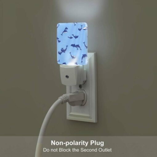 Night Light, A Blue And White Pattern Of Whales Swimming In The Ocean. -Acrylic Night Light Shop 79a37bb02e547010b6a3fff50cb6480db4ceed14