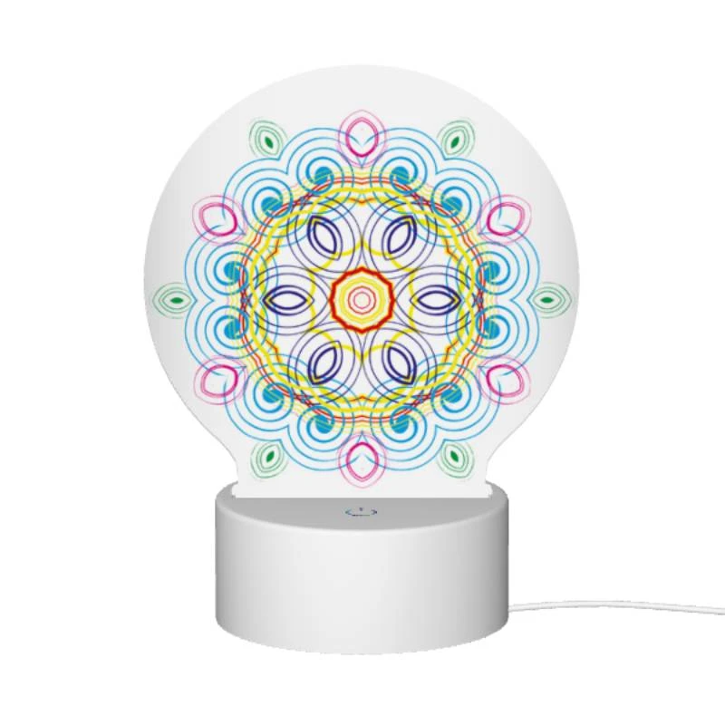 Round Acrylic Night Light, A colorful circle with a yellow center. Round Acrylic Night Light, A Colorful Circle With A Yellow Center. -Acrylic Night Light Shop 79abda221e1fef9ab729ed7a4be2e8d0098e7b53
