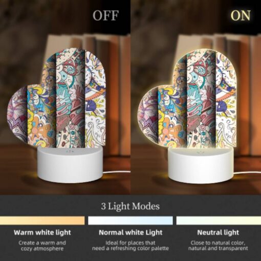 Love Acrylic Night Light, Three Colorful Designs Are Displayed Side By Side. -Acrylic Night Light Shop 79b81025a4a40e7c2a94c48722616ea1929af70c