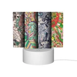 Rectangular Acrylic Night Light, Four Different Colored And Patterned Designs Of A Bird. -Acrylic Night Light Shop 7a05c73c75a9f7b4e42da10ea7f06e45a8f04921