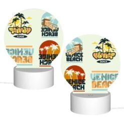Round Acrylic Night Light, Four Different Designs Of The Venice Beach Logo. 1 Round Acrylic Night Light, Four Different Designs Of The Venice Beach Logo. -Acrylic Night Light Shop 7af668b8da2960ae743fb98907a4a2c5042369a2