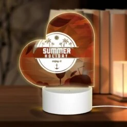 Love Acrylic Night Light, A Poster Advertising Summer Holidays.