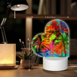 Love Acrylic Night Light, A Colorful Image Of Palm Trees With A Logo That Reads "Palm Beach." -Acrylic Night Light Shop 7b1fafefb4d82630cd4e456a0fae2aec0f2cd7c5