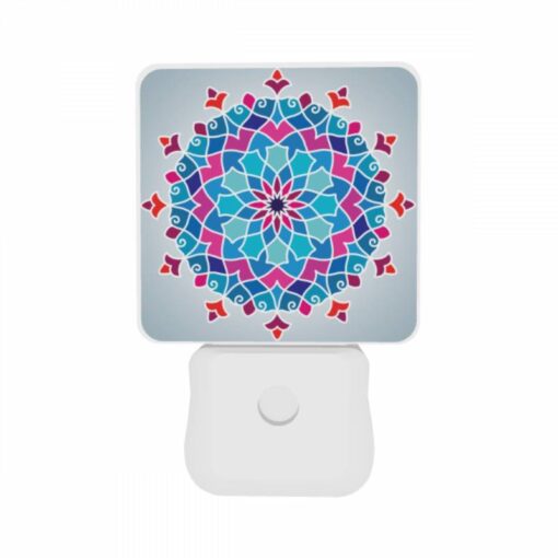 Night Light Set Of 2, A Colorful Blue And Purple Flower Design. -Acrylic Night Light Shop 7b6d79a344cba9f413d2c0eddb03db096c8e14e0