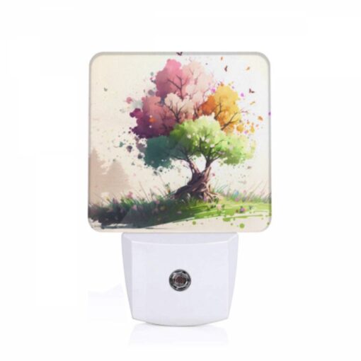 Night Light, A Tree With A Trunk And Roots Is Surrounded By Colorful Butterflies. -Acrylic Night Light Shop 7c4da72ef402dabe7977299059d5049e4586f6e2