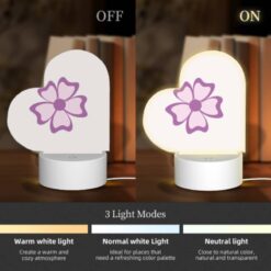 Love Acrylic Night Light, A Pink Flower With Purple Petals. -Acrylic Night Light Shop 7c523d5362ae5ff76a2d0412968c28f8e46f2a5f