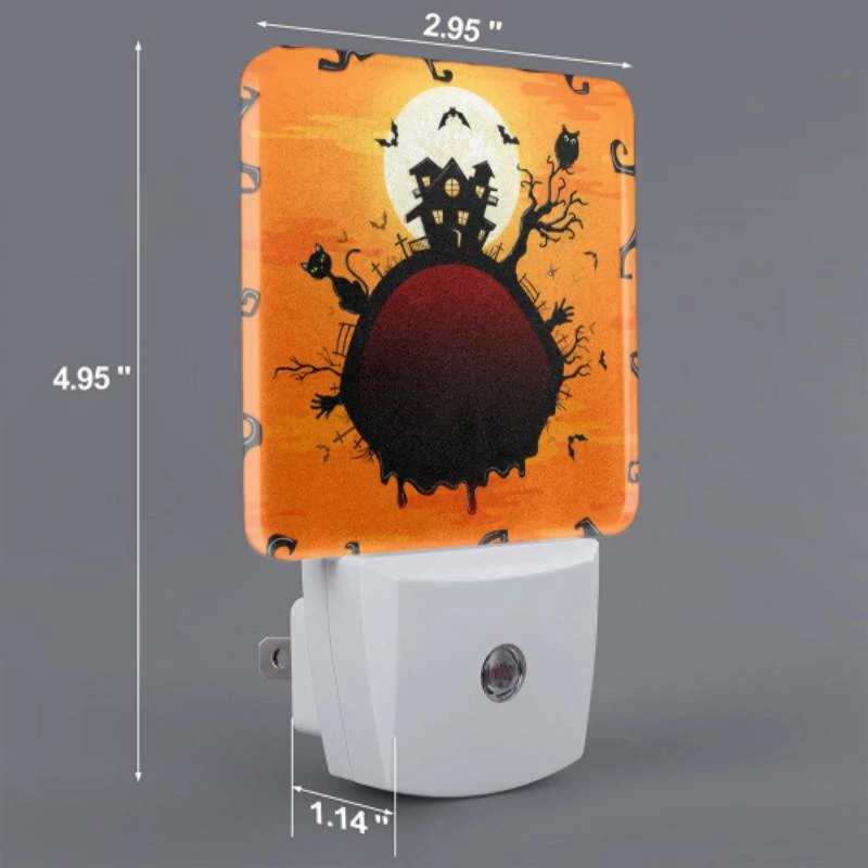 Night Light, A cartoon of a house with a moon in the sky and a cat on the left side. Night Light, A Cartoon Of A House With A Moon In The Sky And A Cat On The Left Side. -Acrylic Night Light Shop 7d0fac5d0f19a8407d5a964199e0ab7cc2d304ca