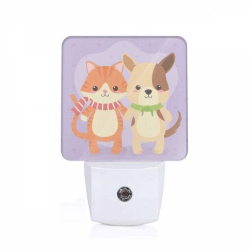 Night Light, Two Cute Cartoon Cats Standing Next To Each Other. -Acrylic Night Light Shop 7e5f1253ca9974b2f8944cb2761f8731f855b7fc