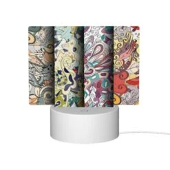 Rectangular Acrylic Night Light, Three Colorful Designs Are Displayed On A Wall. -Acrylic Night Light Shop 7e623ede701c0cabf2ee92a41a6057e98352849b