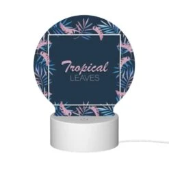 Round Acrylic Night Light, A Tropical Leaves Design With A Pink And Blue Color Scheme. 9 Round Acrylic Night Light, A Tropical Leaves Design With A Pink And Blue Color Scheme. -Acrylic Night Light Shop 7e9de4543b89b3e288a4e654f970a9993513c2df
