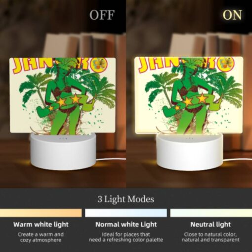Rectangular Acrylic Night Light, A Woman In A Green Bikini Is Holding A Surfboard. -Acrylic Night Light Shop 7eb51d4c5fda8bdef7d31873a71cbc8ac9dac177