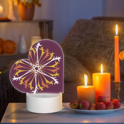 Love Acrylic Night Light, A Colorful Flower Design With Orange -Acrylic Night Light Shop 7ed802da76e3a51bc1ac8e477cffa35cf672b4e9