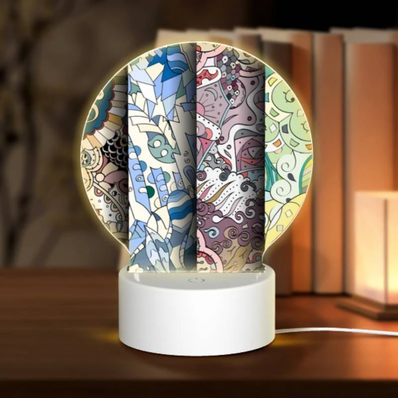 Round Acrylic Night Light, Four different colored designs of a flower. Round Acrylic Night Light, Four Different Colored Designs Of A Flower. -Acrylic Night Light Shop 7ee2270049ff3b326a7b3397ce5c821ead8c9397