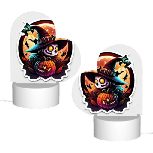 Love Acrylic Night Light, A Sticker Of A Witch With A Pumpkin On Her Head. -Acrylic Night Light Shop 7f05422fe39ccb7263dfe37c7b9b4064986aecd3