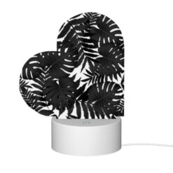 Love Acrylic Night Light, A Pattern Of Leaves On A Black And White Background. -Acrylic Night Light Shop 80468e14a707cab8deef2a3f692874b4314aeee9