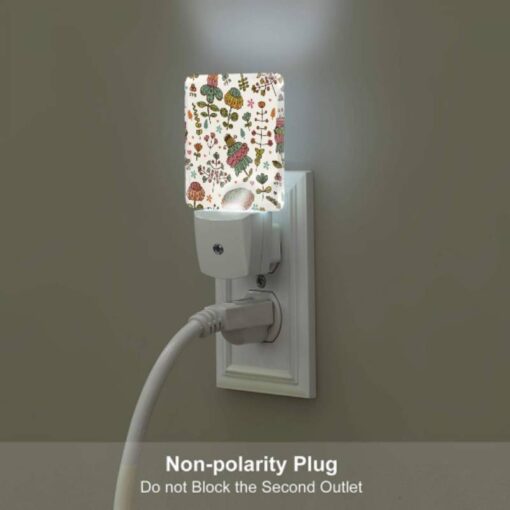 Night Light Set Of 2, A Colorful Floral Pattern With A Variety Of Flowers And Leaves. -Acrylic Night Light Shop 804d4bac1ad6e5e0a2df8460faa899b39f0fecb7