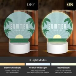 Round Acrylic Night Light, A Poster Advertising Summer Holidays. -Acrylic Night Light Shop 8061db5db72f096a8eff21769018b0c828255c60
