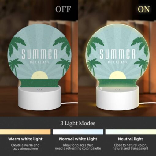 Round Acrylic Night Light, A Poster Advertising Summer Holidays. -Acrylic Night Light Shop 8061db5db72f096a8eff21769018b0c828255c60