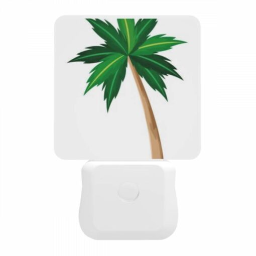 Night Light, A Green And Brown Palm Tree With A Brown Trunk. -Acrylic Night Light Shop 822364259822d19868df38335d74af0bb6a60666