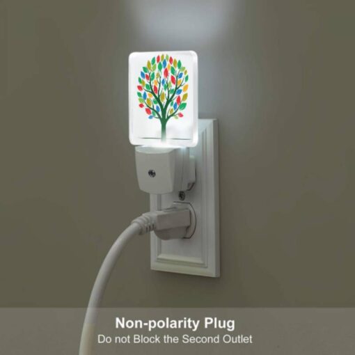 Night Light Set Of 2, A Colorful Tree With Leaves In Different Colors. -Acrylic Night Light Shop 823d5b535080886f86e43b69e910ca11f020e25d