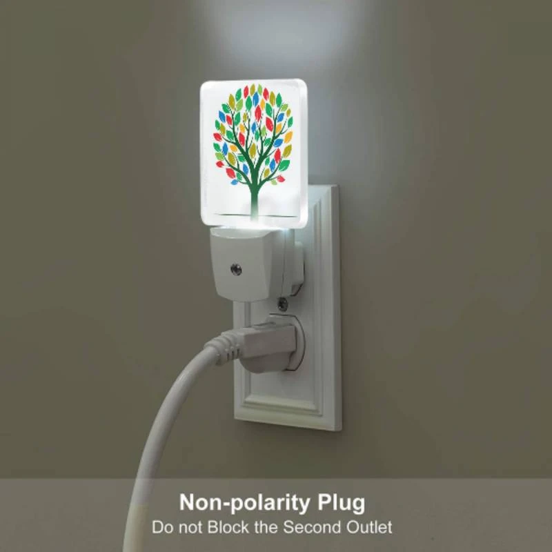 Night Light Set of 2, A colorful tree with leaves in different colors. Night Light Set Of 2, A Colorful Tree With Leaves In Different Colors. -Acrylic Night Light Shop 823d5b535080886f86e43b69e910ca11f020e25d