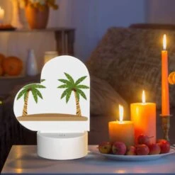 Love Acrylic Night Light, Two Palm Trees On A Sandy Beach. -Acrylic Night Light Shop 8249273d83fddc66d047246e74c1e77068547e35