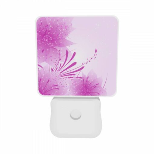 Night Light Set Of 2, A Pink Flower With Purple Petals. -Acrylic Night Light Shop 83b7e96d202b55cb167f75744bfeb3ae86d9587a