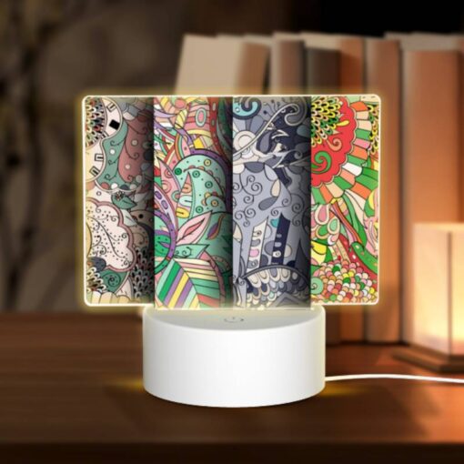 Rectangular Acrylic Night Light, Four Different Colored And Patterned Designs Of A Bird. -Acrylic Night Light Shop 83cb0e873ac26ce3d0fdfdea764c86e2bd6975c5