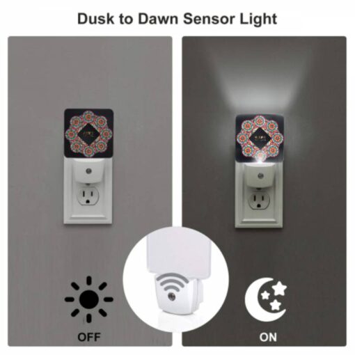 Night Light Set Of 2, A Colorful Abstract Pattern Is Displayed In A Circle. -Acrylic Night Light Shop 83e2d9c4cdf574201ee58dc4ca4893f6b411f533