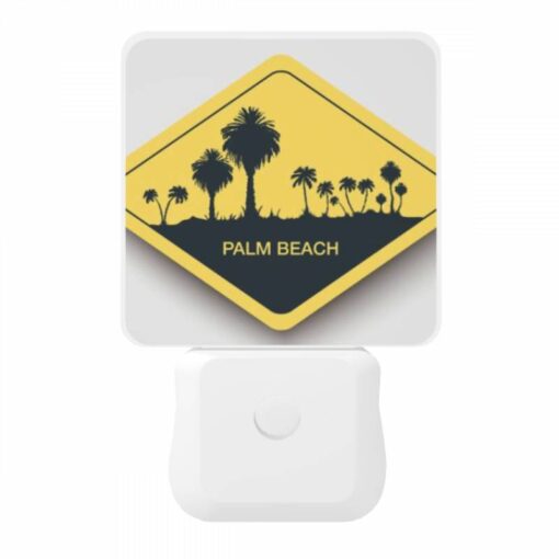 Night Light, A Yellow Sign With The Words "Palm Beach" Written On It. -Acrylic Night Light Shop 84fdc1e0bf2fa39c9bd0cff02df62a4e90384375